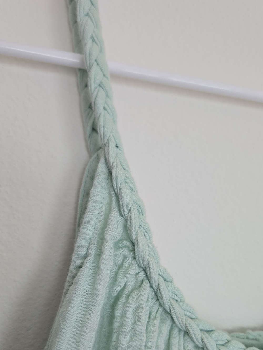 Light Mint Braided-Strap Sleeveless Top - Picture 2 of 7